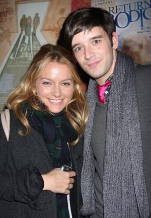 Becki Newton and Michael Urie Photo